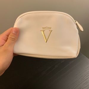 BRAND NEW white makeup bag
